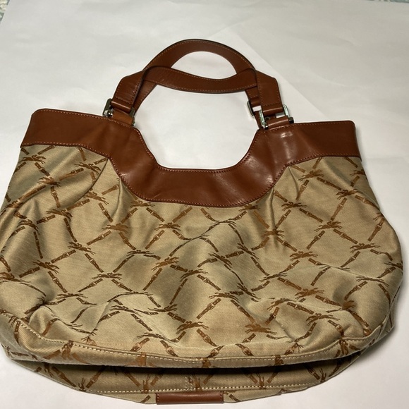 Longchamp Jacquard Leather Shoulder HandBag - Picture 4 of 11